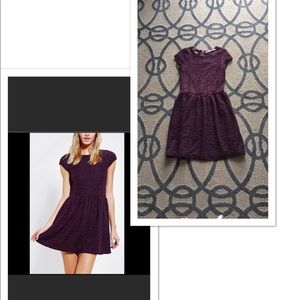 Urban Outfitters-Kimchi Blue Cut-Out Dress in deep purple